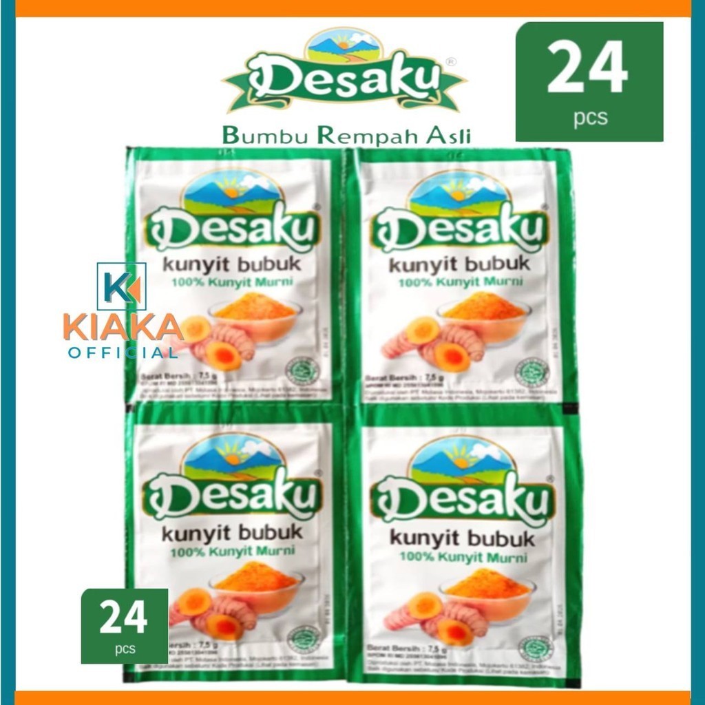 

KTr190 BUMBU DAPUR BUBUK LADAKU KUNYIT KETUMBAR MARINASI DESAKU 1 PAK ISI 24 SACHET