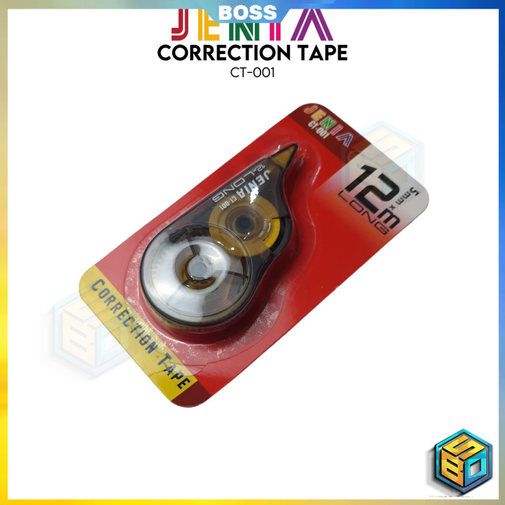 

BOSS TIP EX CORRECTION TAPE CT-522 JENIA KERTAS ROLL MURAH 12 METER CT 522 TIPEX ATK STATIONARY