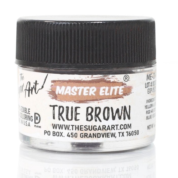 

New Arrival 4 Gr True Brown Master Elite Sugar Art Pewarna Makanan Food Coloring