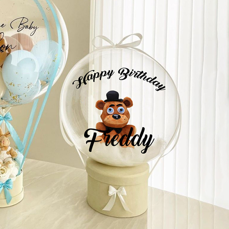 DIY Teddy Bear Gift Balloon Custom Name Birthday Ballon Stuffing and Wide Neck Balloon Gift Idea