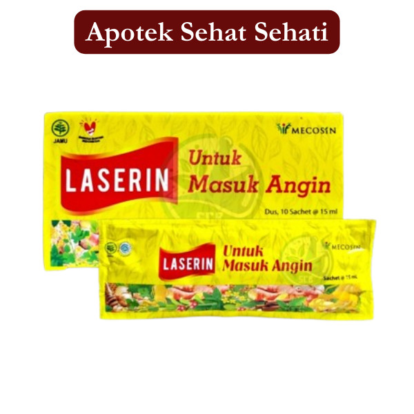 LASERIN MASUK ANGIN 10 SACHET/BOX MECOSIN