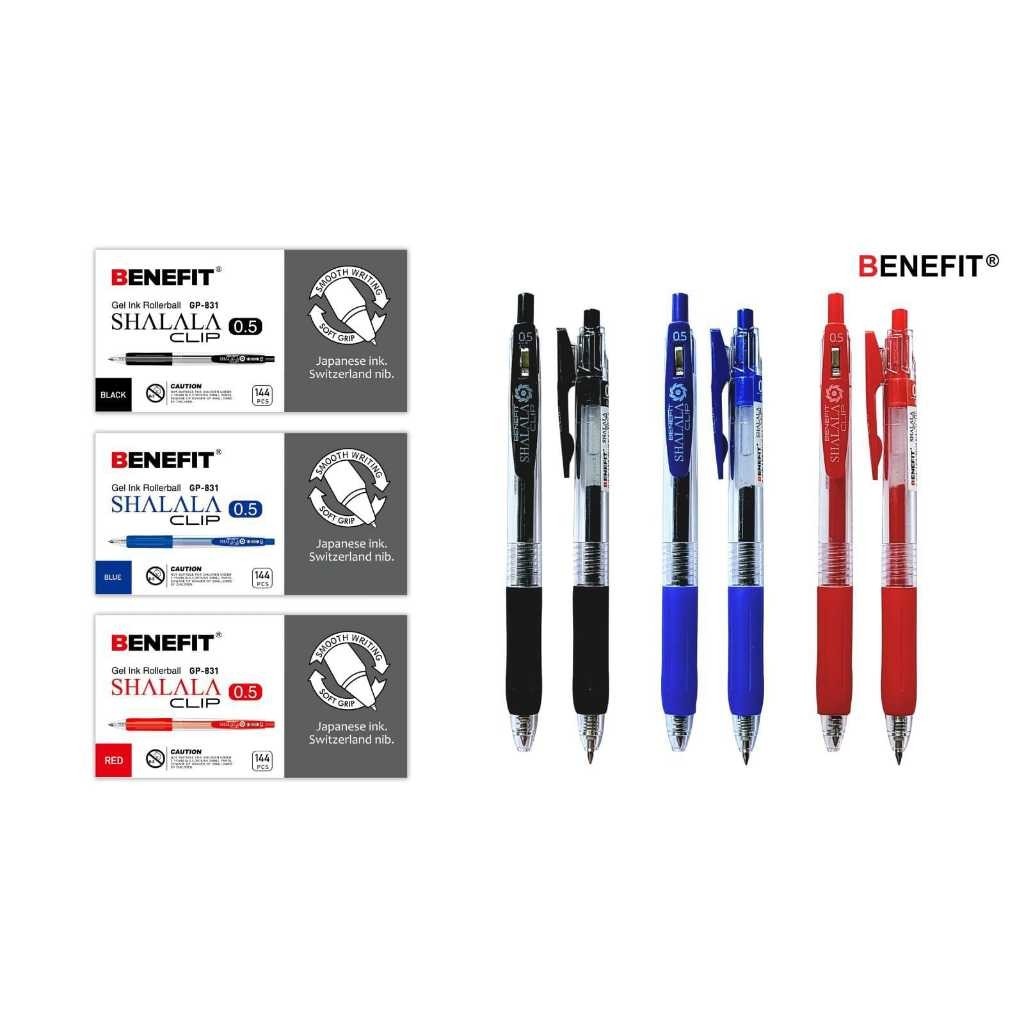 

Benefit Pulpen Gel Shalala Clip GP-831 / 1 Pack/12 Pcs / Pulpen Hitam
