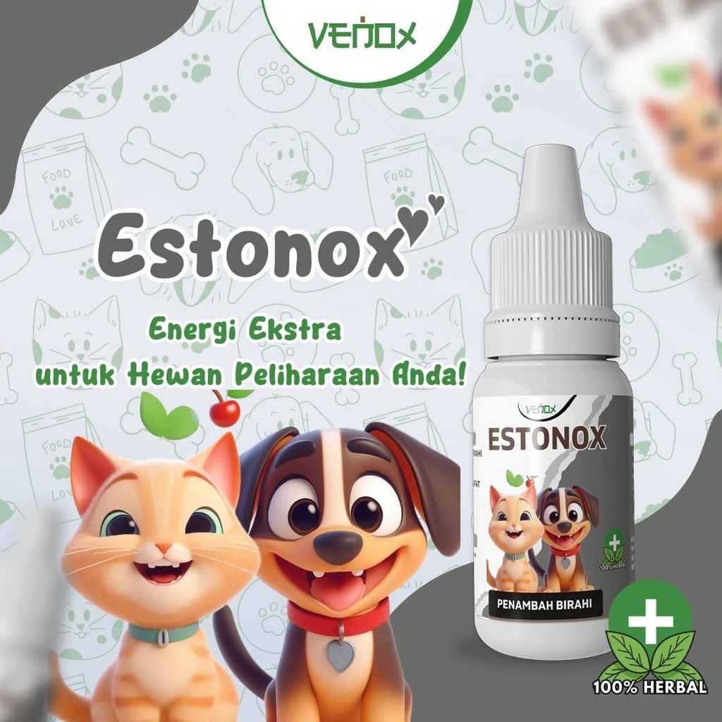 Estonox Birahi Anjing Kucing Obat Perangsang Meningkatkan Birahi Hewan