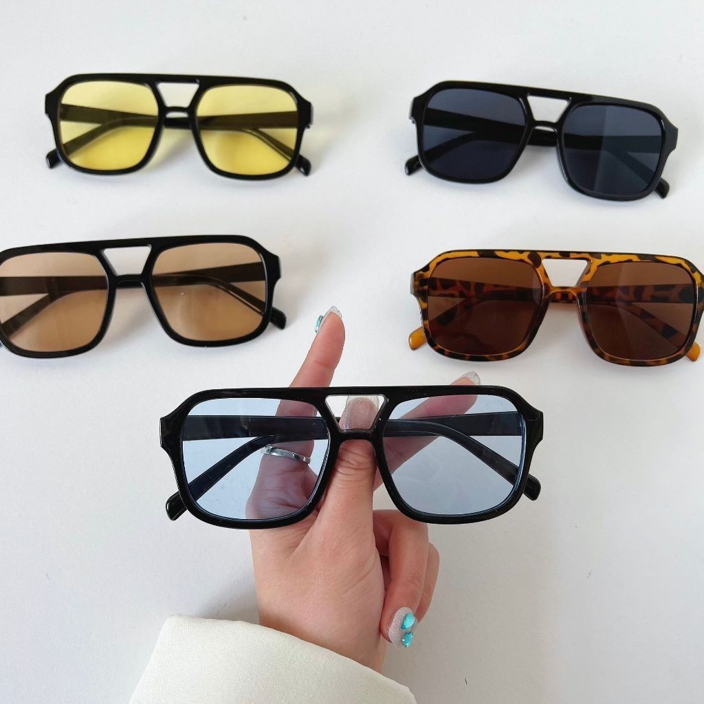 YMB Kacamata Hitam Korea Wanita KC010 Kacamata Retro Klasik Frame Besar Persegi Kaca mata Style Kore
