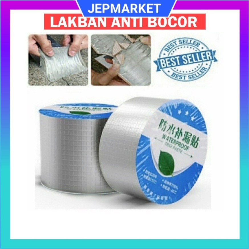 Lakban Alumunium Foil Anti Bocor Anti Air Foil Butyl Super Aluminium Foil Asphalt Tambal Atap dindin