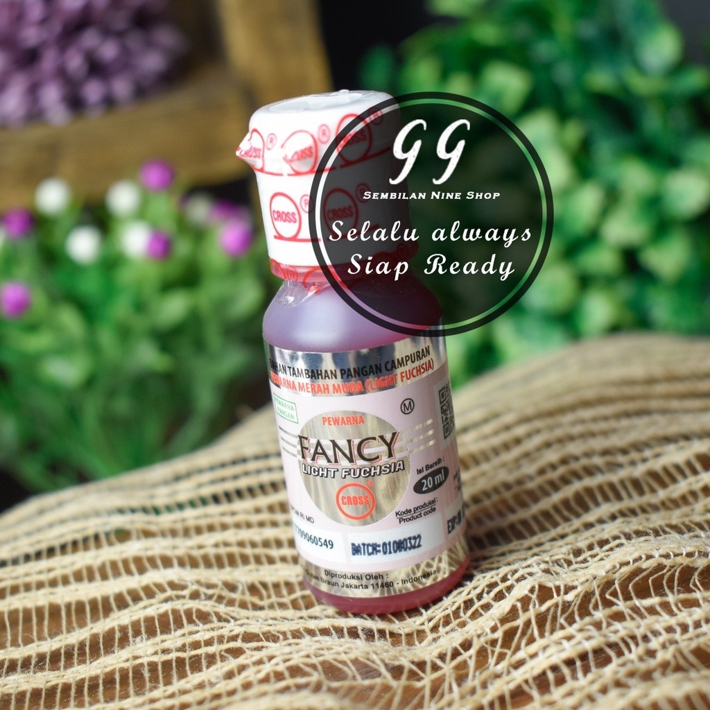 

FANCY LIGHT FUCHSIA Cross Food Coloring Oil Base 20 ML Fuschia Pewarna Makanan Edible Colours