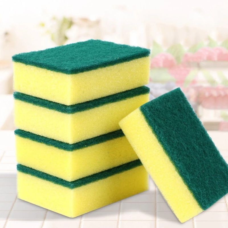 [ HAPPY GUBUK ] spon spongebob bentuk kotak tebal / Sponge Spons Cuci Piring