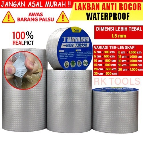 kd20 Lakban Anti Bocor Anti Air Alumunium Foil  isolasi lasi alat bocor tape anti bocor Waterproof T