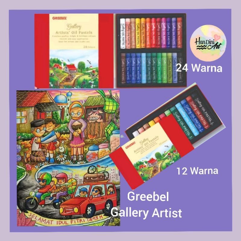 

Greebel Gallery Artist Oil Pastels 12 Warna 24warna Krayon Lunak Menghias Gambar Teknik Kerik Peralatan Menggambar HanDini Art