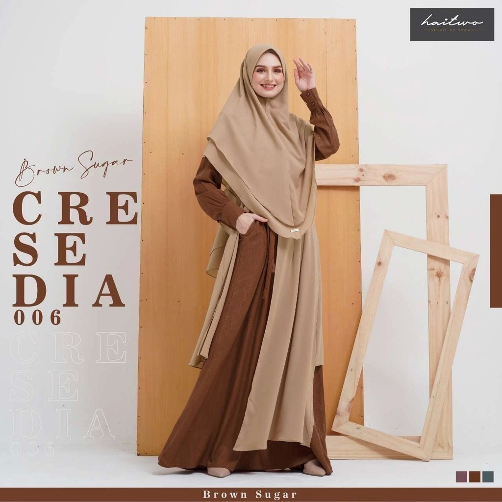 NIBRAS - NIBRAS - Gamis Wanita Dewasa Cresedia 006 by Nibras