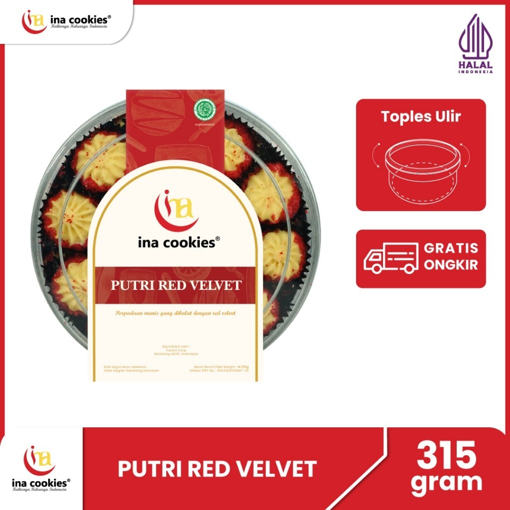 

Ina Cookies Kue Kering Premium Putri Red Velvet Agen Resmi Malang