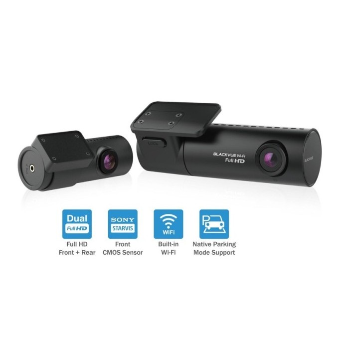 BlackVue DR590X-2CH Simple Dual Full HD Wi-Fi Dashcam - Kamera Mobil dengan Resolusi Tinggi dan Fitur Canggih