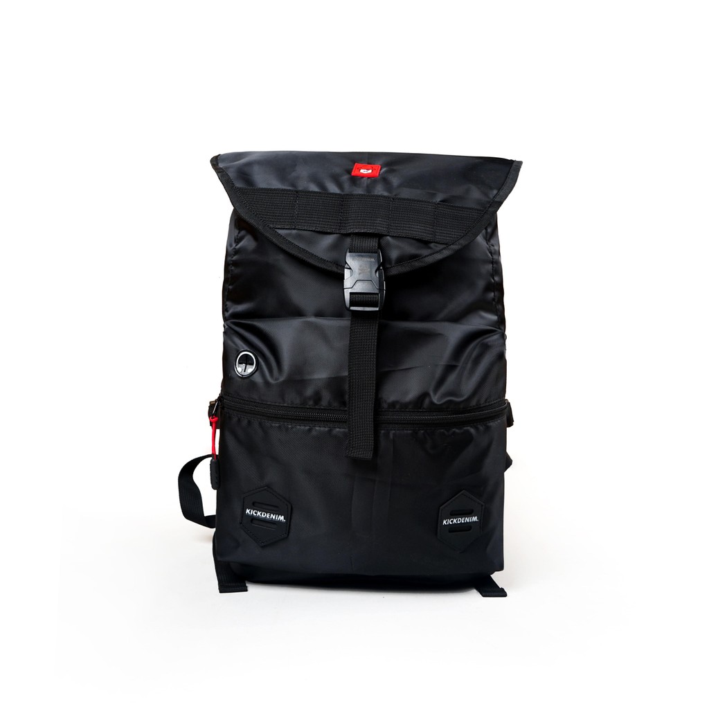 Kick Denim - Tas Backpack Ransel Multifungsi Anti Air Warna Hitam - BP Ransel EXPuM