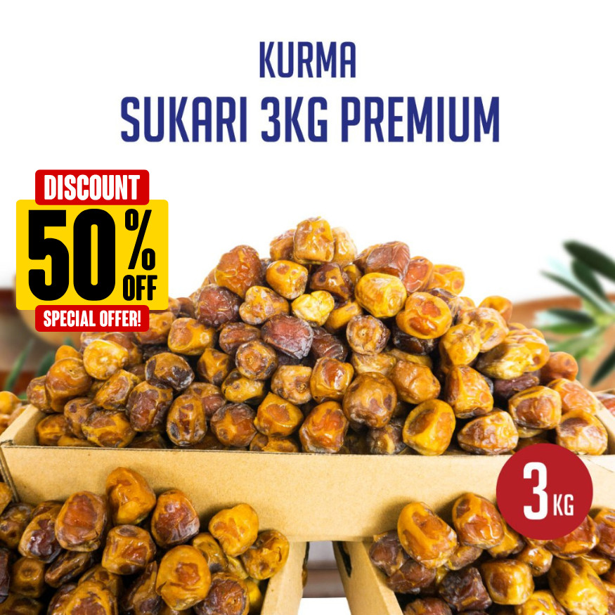 

Sukari 3kg - Sukari fresh 3kg - kurma sukari 3kg - kurma 3kg - sukari wrapping - sukari al qasim