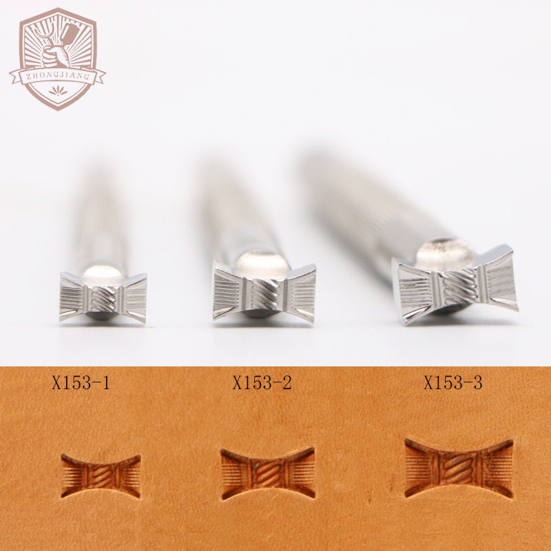 

Leather Work Stamping Tool Carving Hourglass Basket Pattern X153 Carving Leather Craft Zhongjiang 304 Stainless streel Stamps
