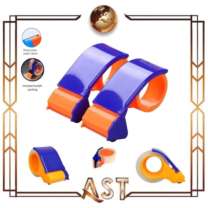 

Promo Alat Packing Dispenser / Tape Cutter Lakban / Selotip Solasi Holder