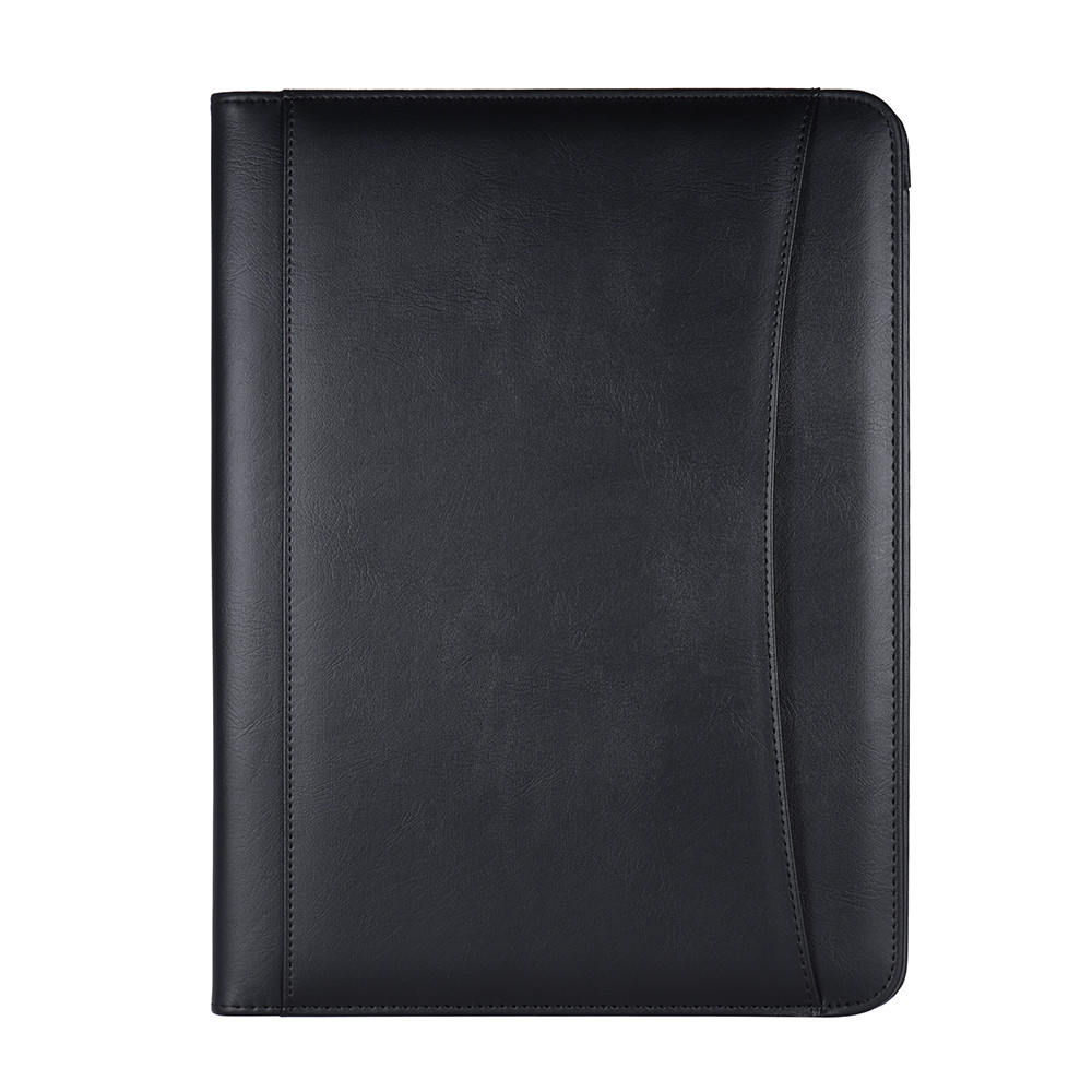 

A4 PU Folder Bag Portfolio Padfolio Folder Document Case Leather Multifunctional Business Organizer with Business Card Holder