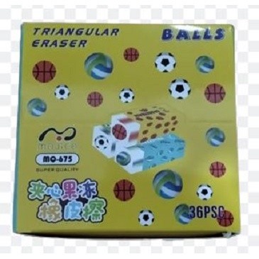 

NAT - 1 PCS PENGHAPUS MAJICA TRANGULAR ERASER SPORTS BALL MQ-675