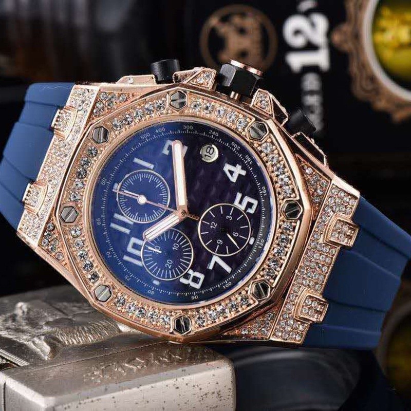 AP Men Watch Six Pin Multi-fungsional Diamond Quartz Watch