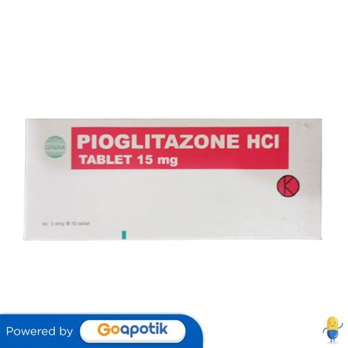 Pioglitazone Hcl Mahakam 15 Mg Box 30 Tablet