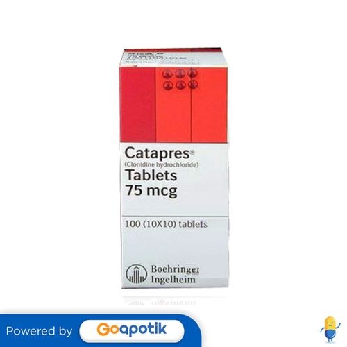 Catapres 75 Mcg Box 100 Tablet