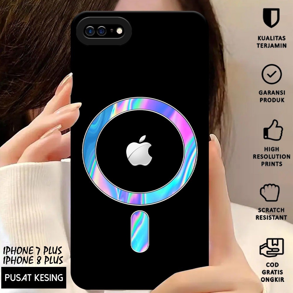 CASE IPHONE 7 PLUS - Casing Hp Iphone 7 Plus Motif LOGO MAGSAFE - Case Hp - Casing Iphone 7 Plus - S