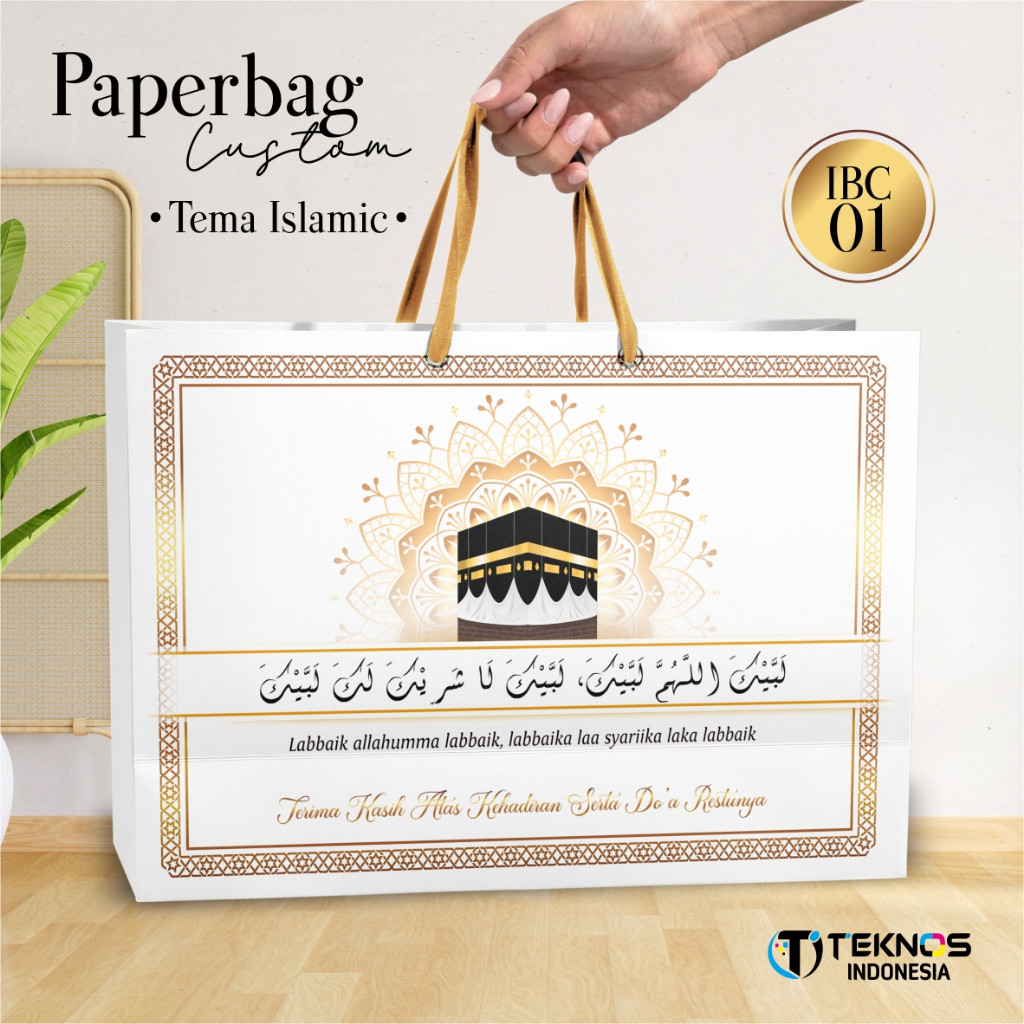 

TAS TENTENG HAMPERS LEBARAN MURAH - PAPER BAG IDUL FITRI CUSTOM ISLAMI BRIEF CARD/ langsung proses