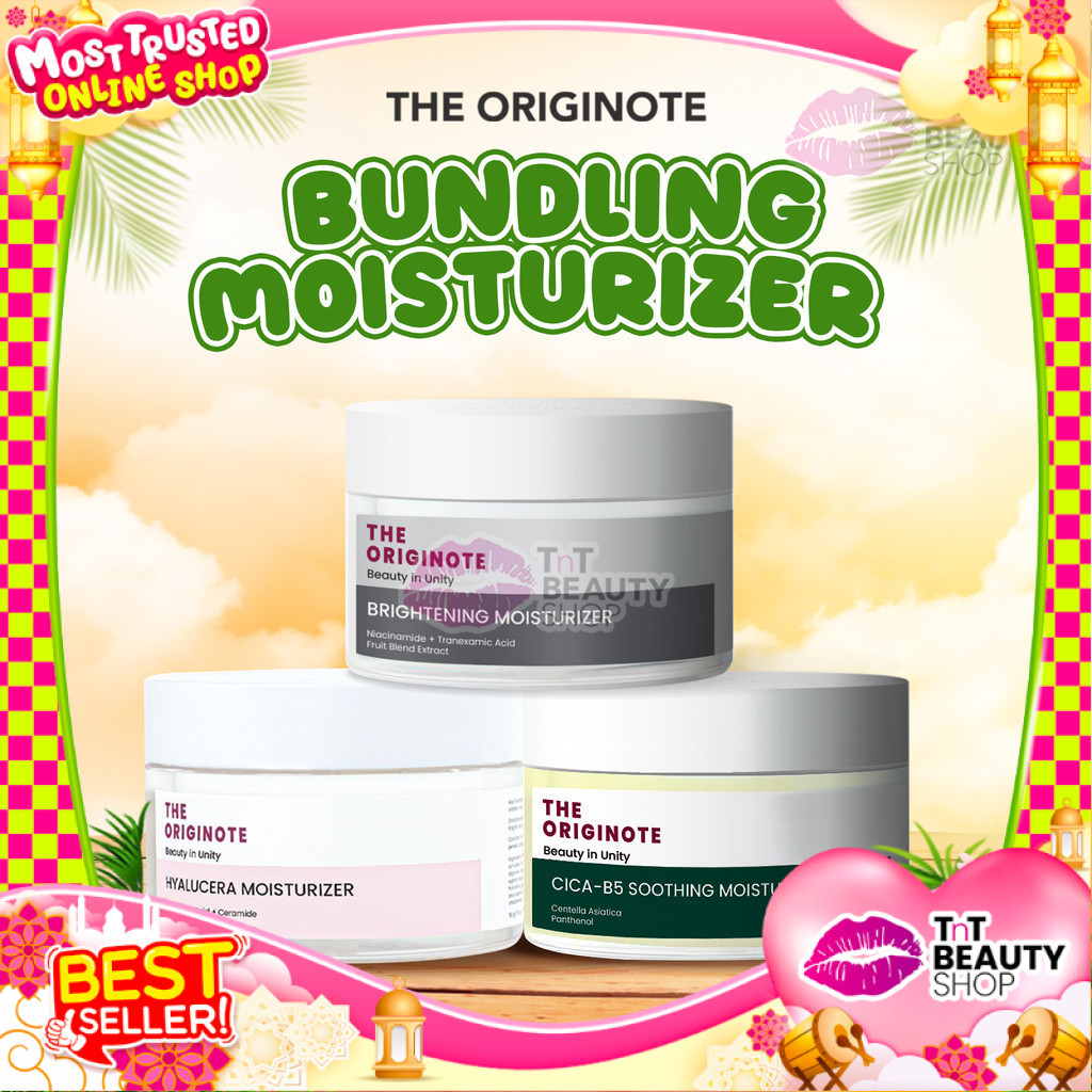[BUNDLING] The Originote Bundle Moisturizer Combo | Hyalucera Gel Moisturizer - Cica Moisturizer - B