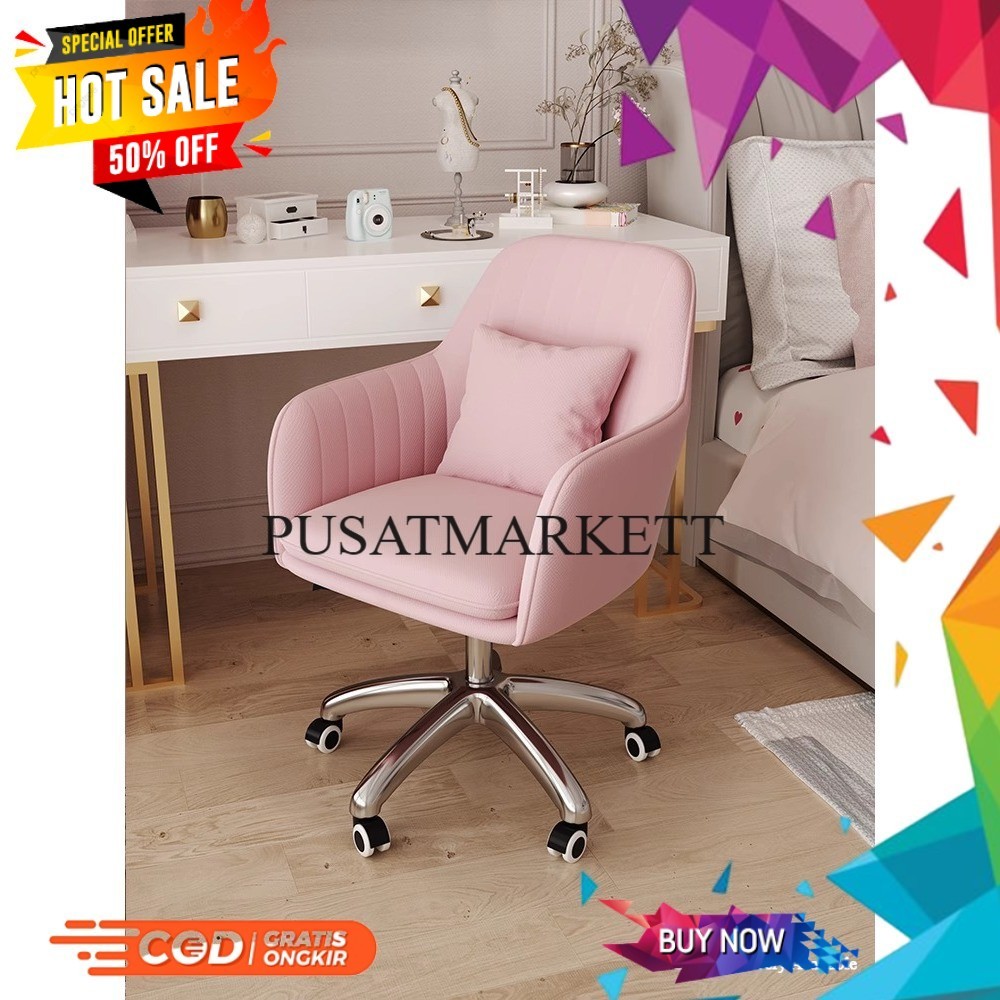 Kursi Meja Rias Bundar – Desain Unik, Elegan & Empuk