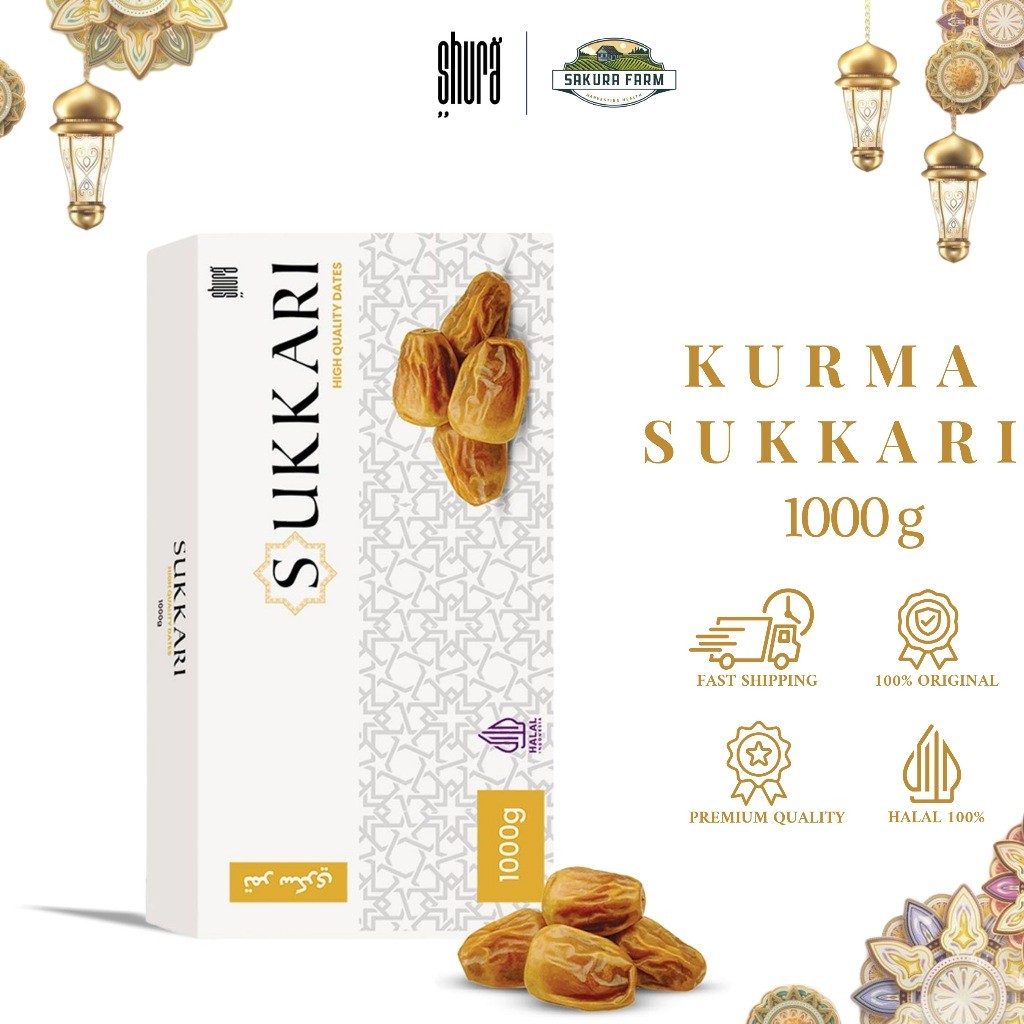 

Shura Kurma Sukkari 1kg Premium Original