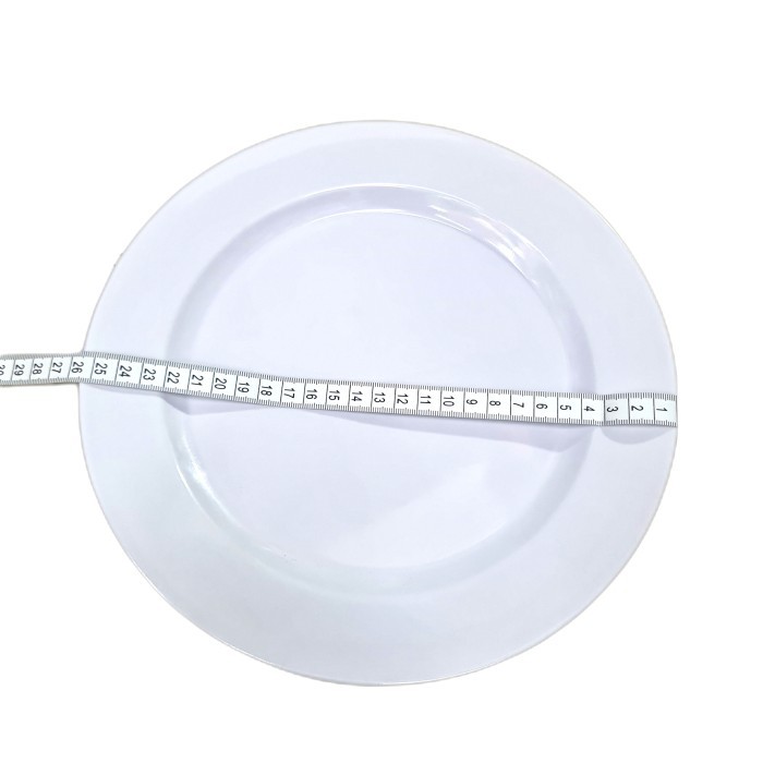 SPDW PIRING VT MAKAN MELAMIN PUTIH POLOS xz