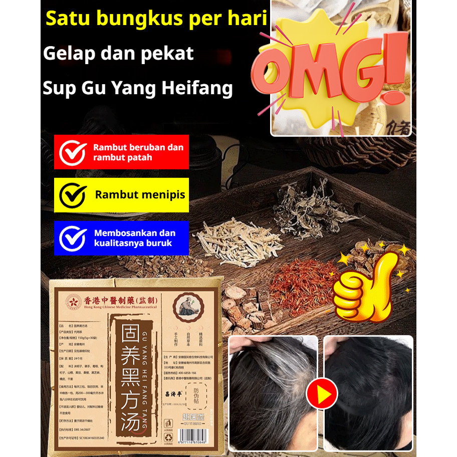 

⭐ New Arrival ⭐ [Diformulasikan Khusus untuk Rambut Beruban] Black Fang Tang – Solusi Alami untuk Rambut Hitam, Perawatan Herbal Anti Uban, Menutrisi & Menjaga Kesehatan Rambut!