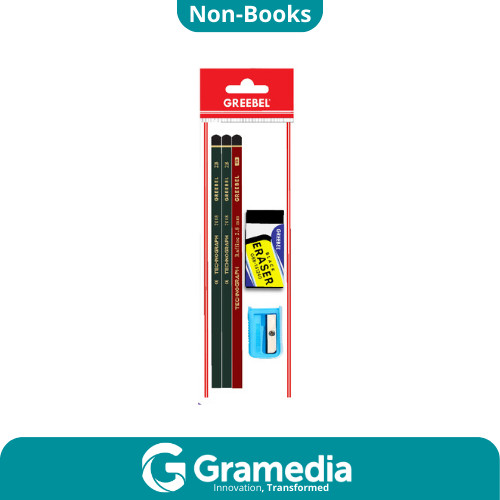 

[Gramedia Cijantung] GREEBEL STATIONERY 5 IN 1 CRD