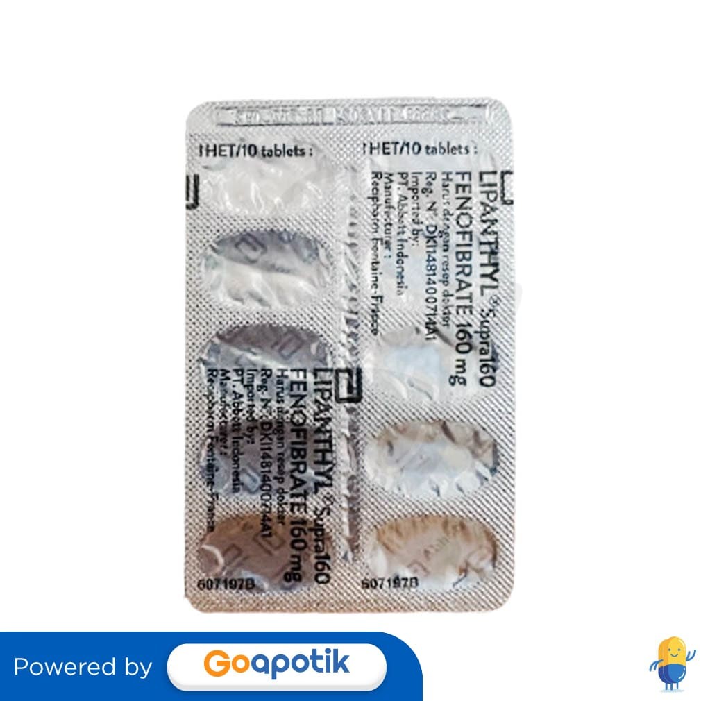Lipanthyl Supra 160 Mg Strip 10 Tablet
