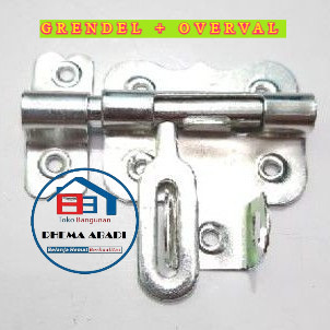RHEMA Grendel Overpal 2inci KZK / Slot Pegaman Pintu Jendela Gudang (D4168)