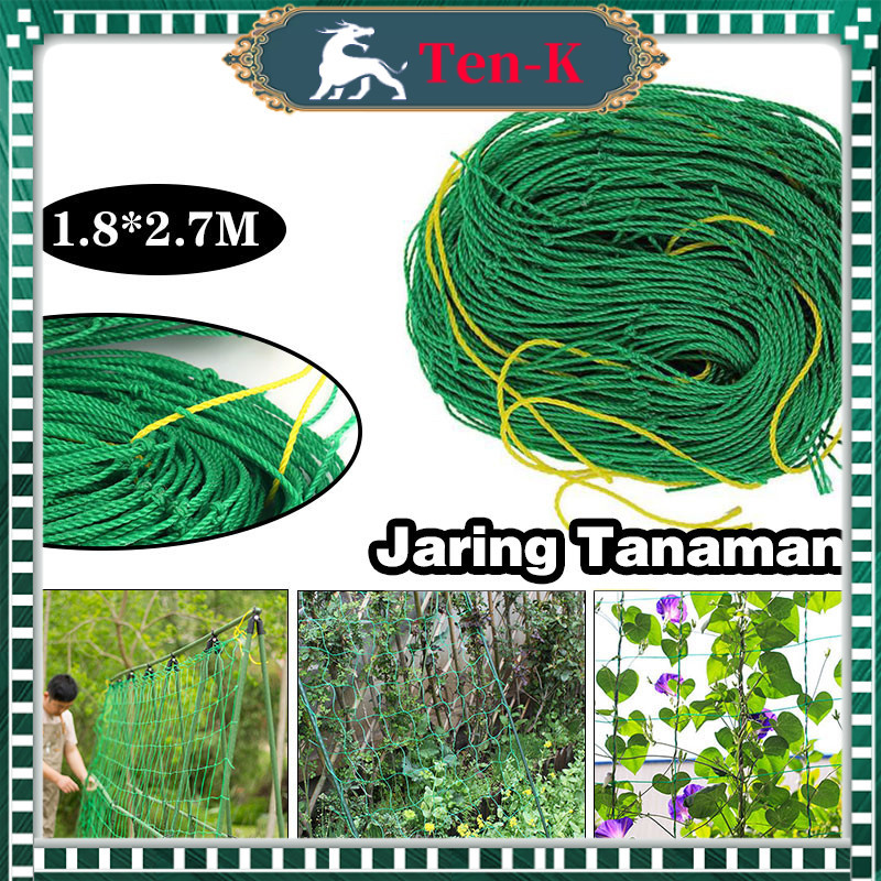 1.8*2.7m Jaring Tanaman Buah Tomat / Jaring Tanaman Rambatan / Jaring Merambat Kuat Buah Anggur Sayu