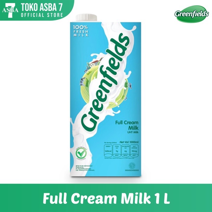 

GREENFIELDS FULL CREAM UHT MILK 1 LT