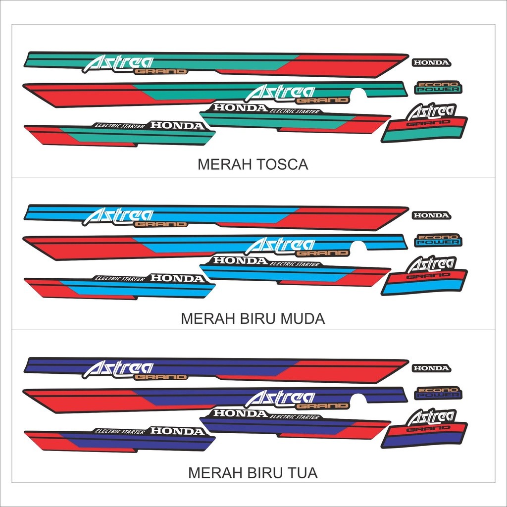 Striping Astrea Grand Variasi | Stiker Astrea Grand | Motif Klasik Original