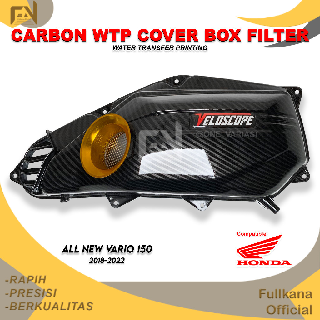 FULLKANA CARBON - COVER TUTUP BOX FILTER CARBON VELOCITY VARIO 150 NEW / VELOSCOPE CARBON VARIO 150 