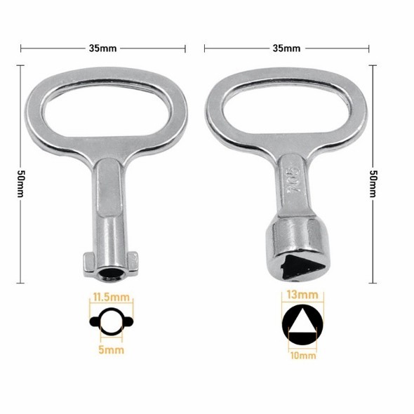 

BYE99 1pcs Kunci kabinet panel mesin listrik elevator dll segi tiga line key - segitiga