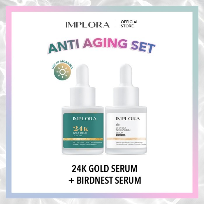 Implora Face Serum Anti Aging Set - Morning Set