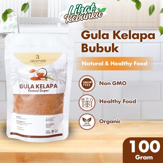 

ALAMEE Coconut Sugar Gula Kelapa Asli Organik Bubuk Powder Natural Pure Organic 100gr LIHAT KEBUNKU