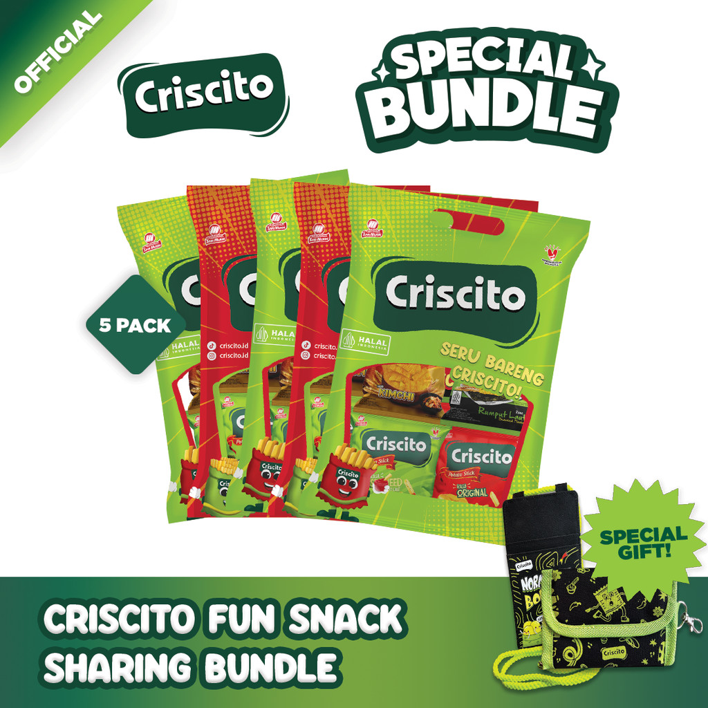 

CRISICITO FUN SNACK SHARING BUNDLE (Free Phone Bag + Mini Wallet Criscito)