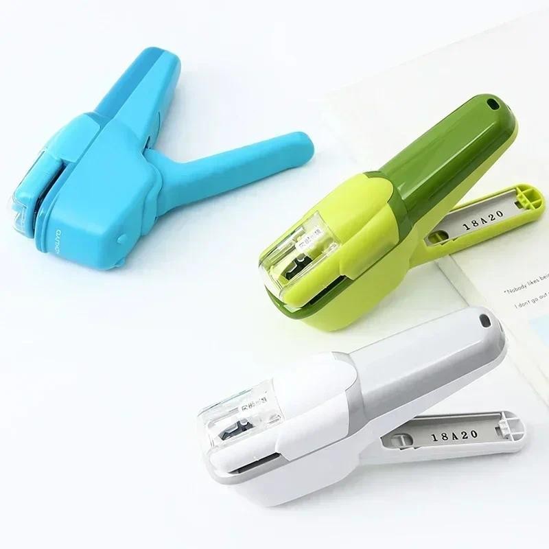 

Plastic Mini Office Bookbinding Safe Paper Supplies Staples Without Portable Stapling Stapleless Stapler School