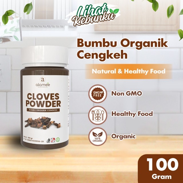 

ALAMEE Cengkeh Bubuk Clove Powder Ground Spice Murni Asli Tanpa Campuran Bumbu Organik 100g Tabur LIHAT KEBUNKU