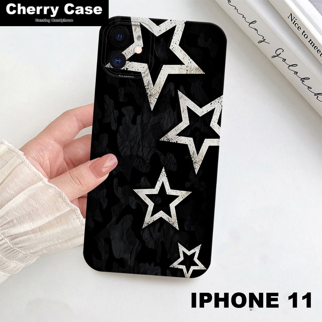 AC48/SOFTCASE PROCAMERA IPHONE 11 DAN ALL TYPE  MOTIF BINTANG/SOFCASE /SOFT CASE/SILICON/SILIKON/PRO