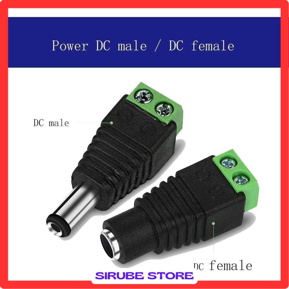 Konektor Jack DC 12V Male Female CCTV LED Strip 5 Pair - EC5