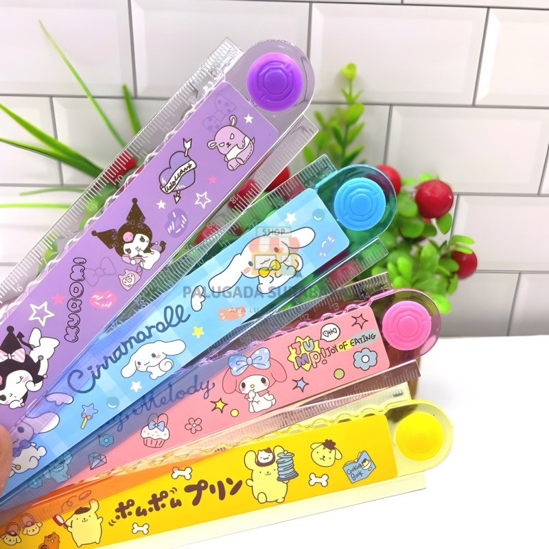 

⭐ PGS ⭐️ Penggaris Lipat Panjang 30 Cm Motif Karakter Sanrio / Labubu Alat Tulis Sekolah