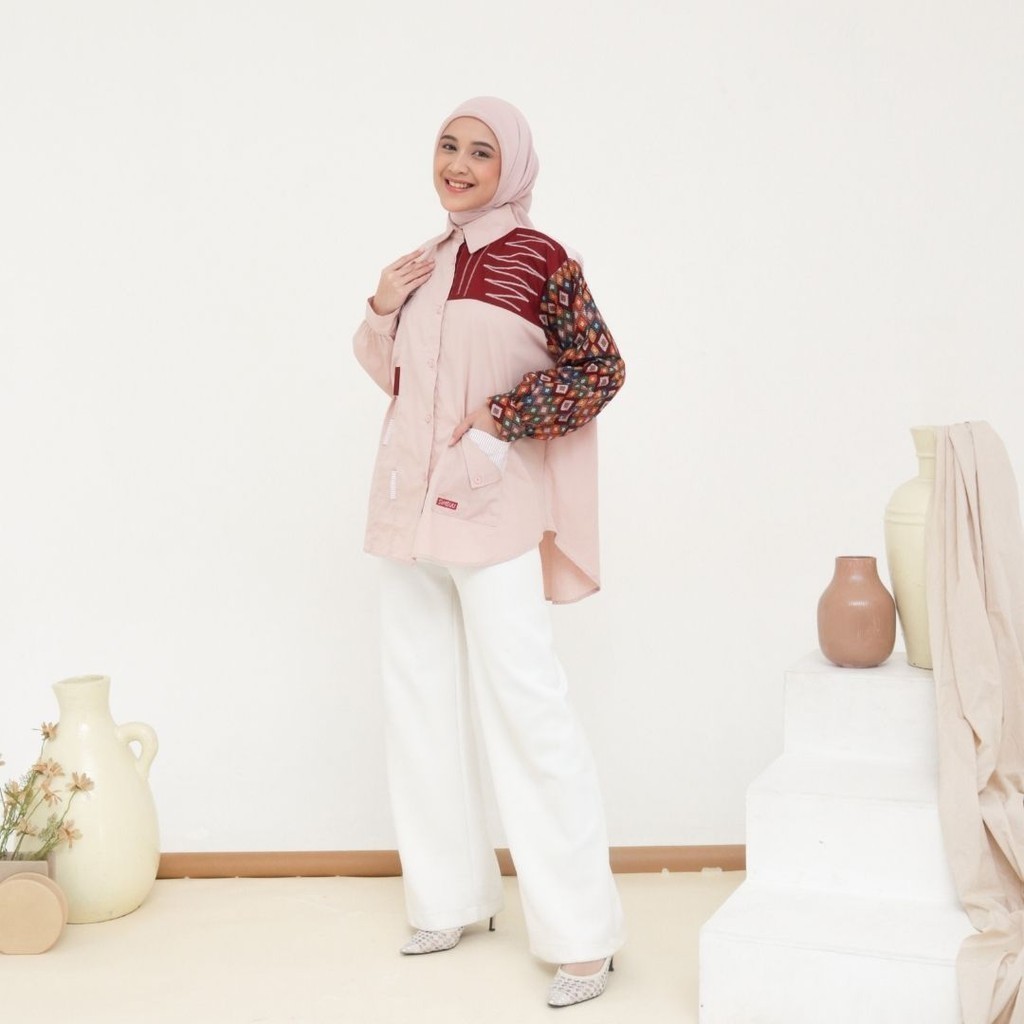 RB3 Simbuu Official - Blouse Wanita Dewasa Kekinian Terbaru Oversize SB-031 Dazzle Casual Daily