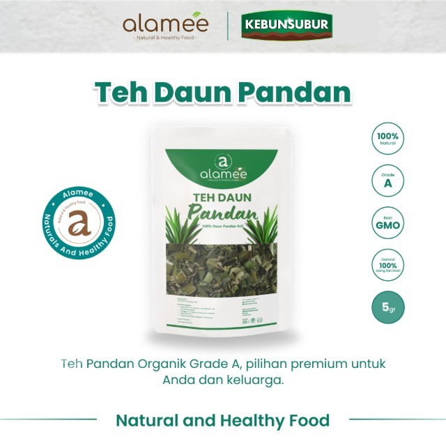 

ALAMEE Pandan Tea Teh Daun Kering Leaf Organik 5gr Premium kebunsubur
